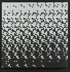 Ryszard Winiarski, Przypadek w grze dla jednego, 1987, 1987, akryl, ołówek, płyta, 81