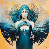 Karol Bak, Fire of Sky, 2010, 2010, olej, płótno