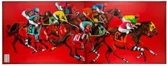 Wojciech Brewka, Kentucky Derby, dyptyk, 2015, 2015, akryl, płótno