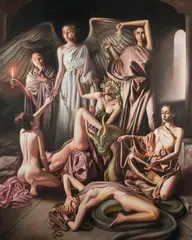 Magdalena Konopka, Zatracenie, 2021, 2021, olej, płótno