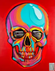 Wojciech Brewka, Be Happy, 2017, 2017, akryl, płótno