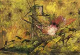 Iwan Kulik, Folwark zwierzęcy, 2004, 2004, gwasz, papier