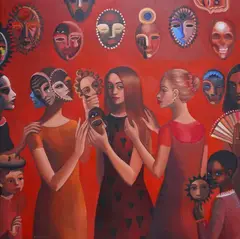 Katarzyna Karpowicz, Lollipop, 2021, 2021, olej, płótno