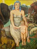 Mela Muter, Kobieta z dzieckiem, przed 1939 r.
