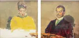 Jacek Malczewski, Portret podwójny – kobieta i mężczyzna za stołem