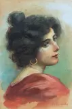 Anton Romako, Portret młodej kobiety