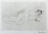 Akt kobiety by Pierre-Auguste Renoir, akwaforta, papier, 9, sold Jul 2021