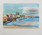 Henryk Hayden, Port de Barfleur, 1948 r., 1948, litografia barwna, papier