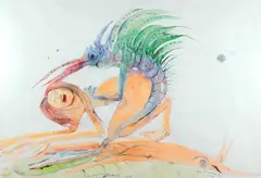 Maciej Świeszewski, Bez tytułu, 2016 r., 2016, akwarela, papier