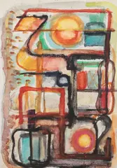 Marian Sigmund, Abstrakcja, 1976 r., 1976, akwarela, papier