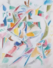 Juliusz Studnicki, Wiolonczelista, ołówek, akwarela, papier