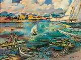 Ludwig Klimek, Marina, olej, płótno