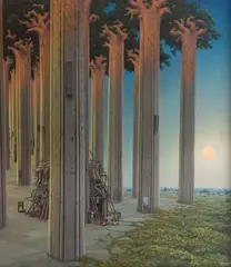 Jacek Yerka, Anioł Pański, 1997, 1997, olej, płótno