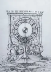 Czasospojrzenie, 2018 by Jarosław Jaśnikowski, 2018, ołówek, papier, sold Jun 2021