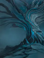Treel'drassil, 2021 by Bartosz Stępiński, 2021, akryl, płótno, sold Jun 2021