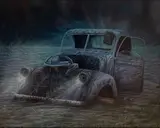 Krzysztof Polaczenko, Przebudzenie, 2021, 2021, akryl, pastel, płyta
