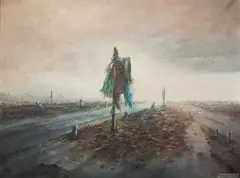 Jerzy Mróz, Z cyklu, olej, płótno