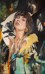 Ada, 2020 by Monika Wyrwicka, 2020, olej, płótno, sold May 2021