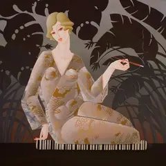 Urszula Tekieli, Hortus botanicus IX, 2021, 2021, olej, płótno