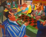 Jacek Pałucha, Kasyno, 1994 r., 1994, olej, płótno, 40
