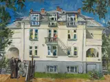 „Ezra” House, 2019 r. by Stanisław Młodożeniec, 2019, olej, płótno, sold Jul 2021