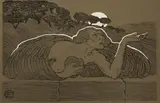 Edward Okuń, Śpiew pierwszy, cynkografia dwubarwna, papier