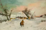 Jan Kazimierz Olpiński, Zima, olej, płótno, 48
