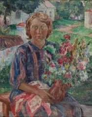 Helena Teodorowicz-Karpowska, Portret kobiety, olej, płótno, 79