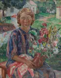 Helena Teodorowicz-Karpowska, Portret kobiety, olej, płótno, 79