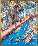 Gdańsk, 2017 r. by Edward Dwurnik, 2017, akryl, płótno, sold May 2021