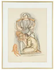 Leopold Gottlieb, Miłosierdzie (Barmherzigkeit), 1918-20, litografia, papier