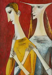 Iwan Kulik, Para, 1992 r., 1992, olej, płótno