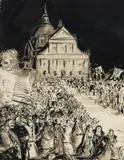 Antoni Uniechowski, Procesja