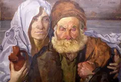 Artur Kolnik, Przemijanie, 1919 r., 1919, olej, płyta, 48