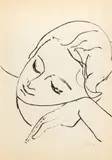Roman Opałka, Portret Halszki, 1956, 1956, tusz, papier, 41
