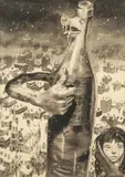 Bronisław Wojciech Linke, Gorzałka, 1957 r., 1957, akwarela, tusz, papier