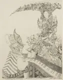 Tomasz Sętowski, Królowa wielu zdarzeń, akwaforta, papier