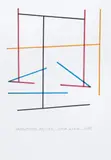 Linia XXXIII, 2015 by Włodzimierz Pawlak, 2015, tusz kolorowy, papier, sold Apr 2021