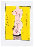 Jerzy Flisak, Diabeł wcielony, akwarela, papier, 30