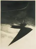 Alina Jackiewicz-Kaczmarek, Odpływ, 1985, 1985, akwatinta, mezzotinta, papier