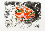Bez tytułu by Marc Chagall, litografia barwna, papier, sold Apr 2021