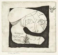 Stanisław Dawski, Ex libris Hamilton (Polski), akwaforta, papier