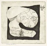Stanisław Dawski, Ex libris Hamilton (Polski), akwaforta, papier
