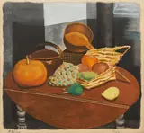 Moïse Kisling, Martwa natura z owocami, litografia, papier