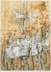 Kacper Bożek, Żelazna pewność, 2010, 2010, akwarela, tusz, papier