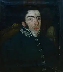 Julian Zawodziński, Portret Oficera Wojsk Królestwa Polskiego, 1830 r., 1830, olej, płótno