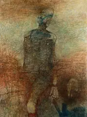 Zdzisław Beksiński, YŁ, 1997, 1997, olej, akryl, płyta