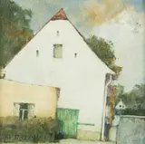 Jerzy Duda-Gracz, Obraz 1732 - Łagów, 1994, 1994, olej, płyta, 26
