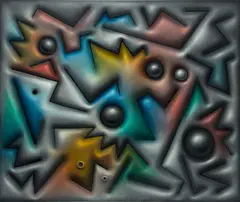 Maciej Mackiewicz, Forma 5K, 2019, 2019, olej, płótno