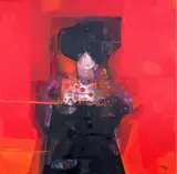 Magdalena Kwapisz-Grabowska, Śpiewaczka operowa (Maria Callas), 2021, 2021, olej, płótno